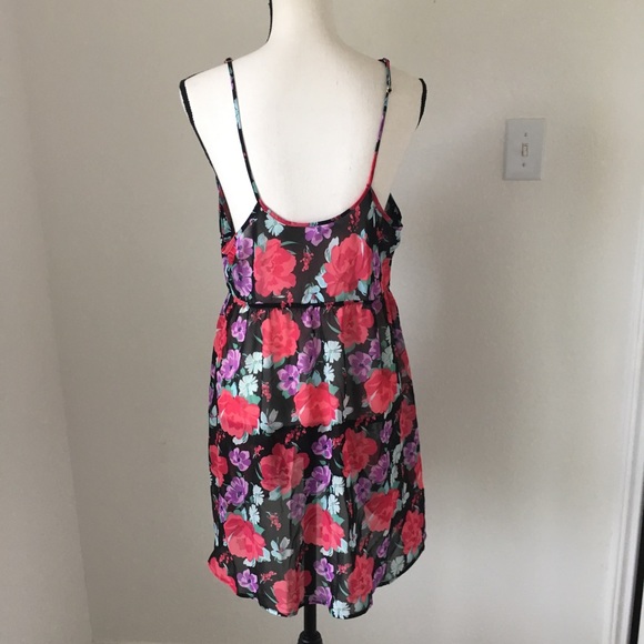 Flora Nikrooz Floral Robe & Chemise / Size XL - Picture 4 of 8